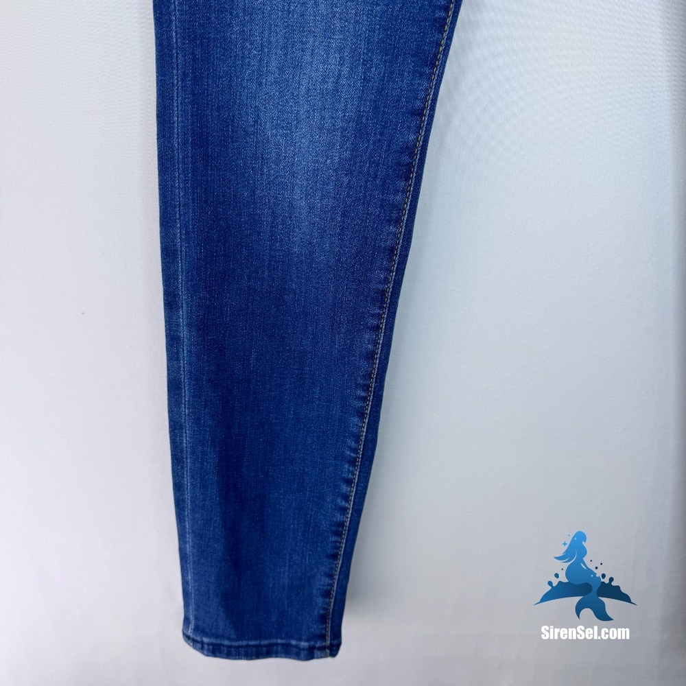 1233 7 For All Mankind Gwenevere Skinny Jeans - Size 30 - Blue - Picture 6 of 16